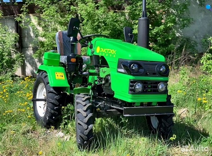 Минитрактор Рустрак Р-5 18 л.с + плуг + фреза