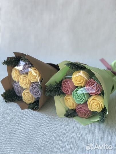 Букет из шоколадных роз. Съедобные букеты из цвето