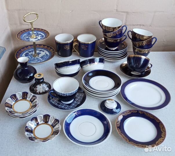 Фарф.кобальт чсср, СССР лфз Довбыш Барановк Вербил