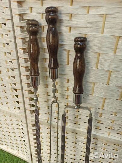 Шампура с деревянной ручкой