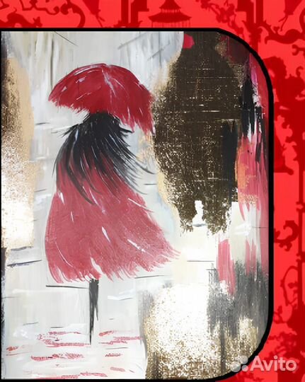 Интерьерная картина текстурная акрилом