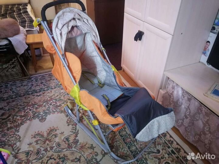 Детские санки с колесами