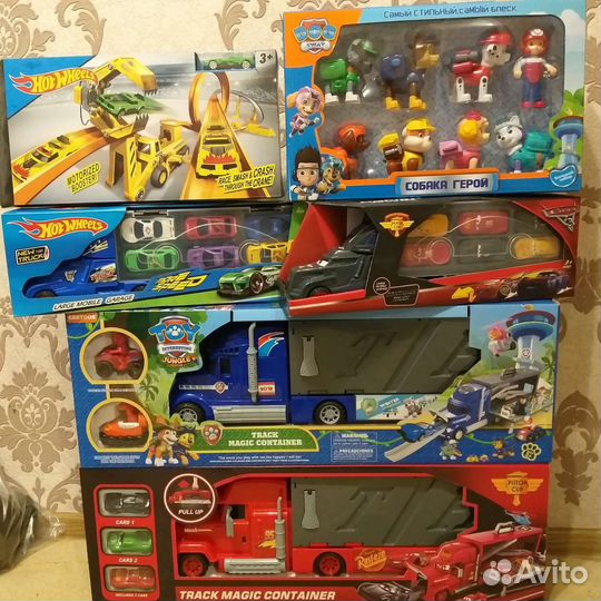 Щенячий патруль, молния маквин, хот вилс, lego