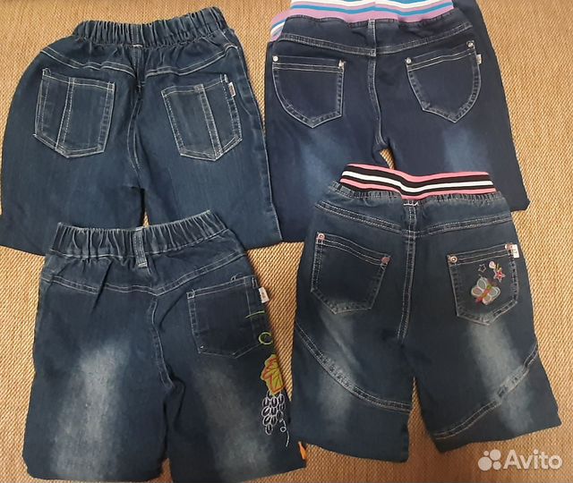 Джинсы на флисе на девочку