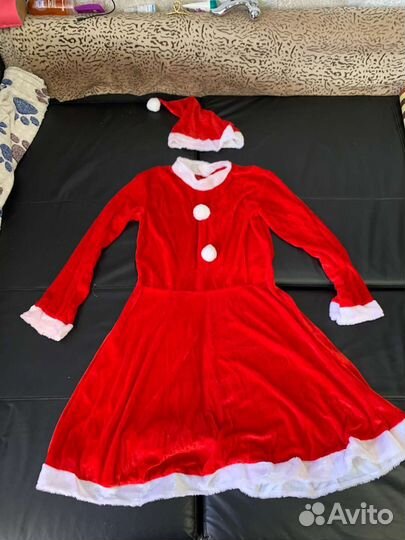 Костюм для взрослых леди санта новый 170-88,92