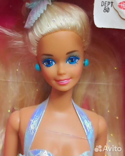 Mermaid Barbie Blonde Light Blue