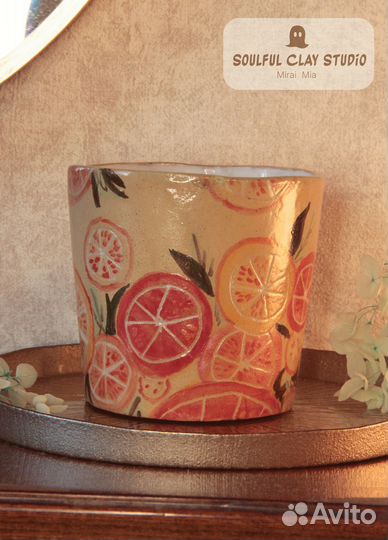 Керамический горшочек для растений