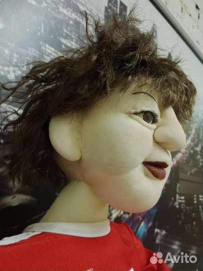 Кукла Художественная авторская Футболист 78 см