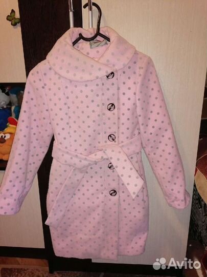 Пальто для девочки 140