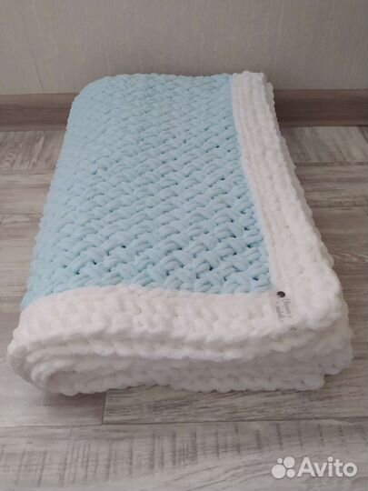 Плед детский вязаный ручная работа