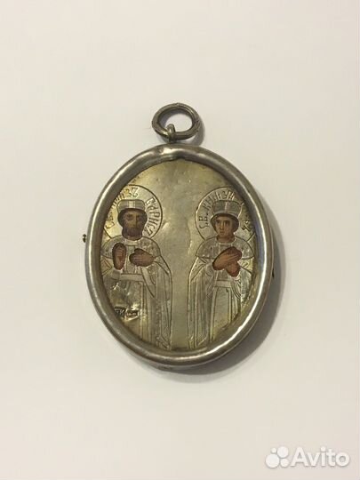 Дорожная Икона. Царизм. Серебро