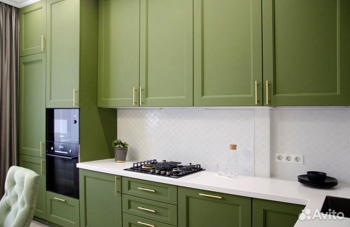 Угловая кухня с мдф фасадами