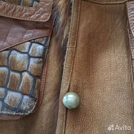 Дубленка натуральная женская 42 44