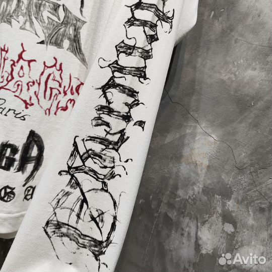 Белый лонгслив Balenciaga женский