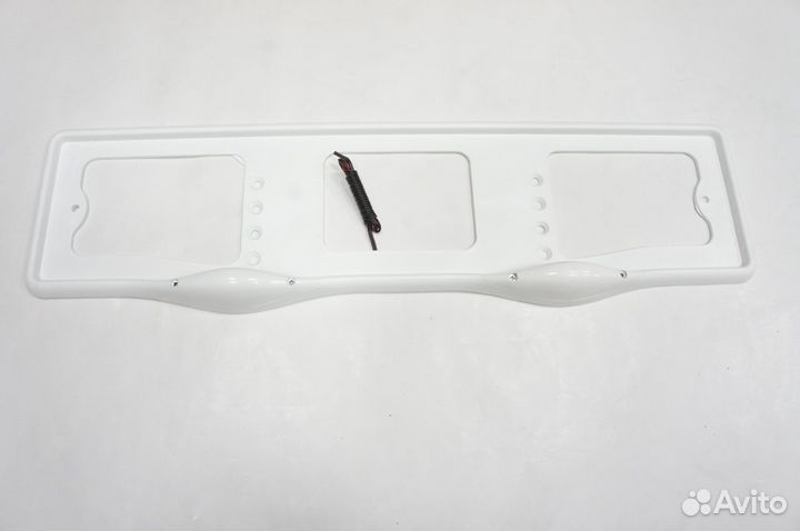 Рамка номера с верхней подсветкой белая