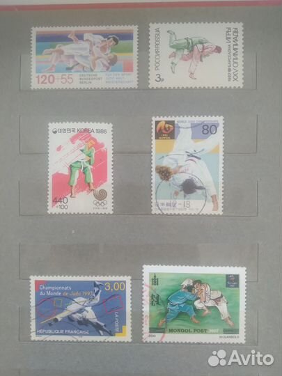 Марки борьба дзюдо