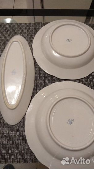 Тарелки и селёдочница Дулево СССР
