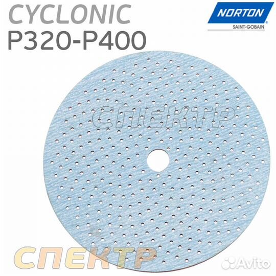 Абразив на поролоне Norton cyclonic Р320-Р400