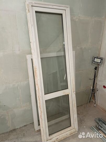 Балконный блок с дверью бу