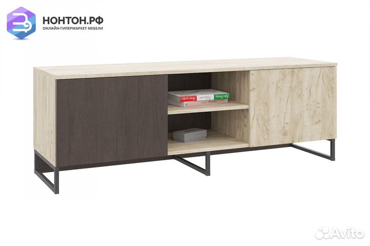 Тв-тумба Дайтон тб-01 дуб кастелло серый / венге
