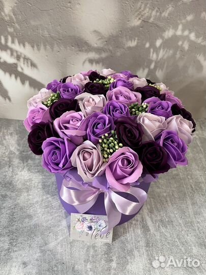 Большой букет из мыла 35 роз