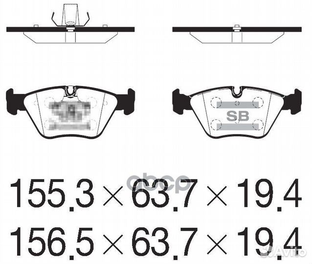 Колодки передние BMW 3 E46, X3 E83 SP2216 SP221