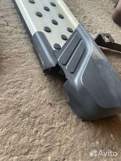 Пороги для hyundai santa fe (Rival)