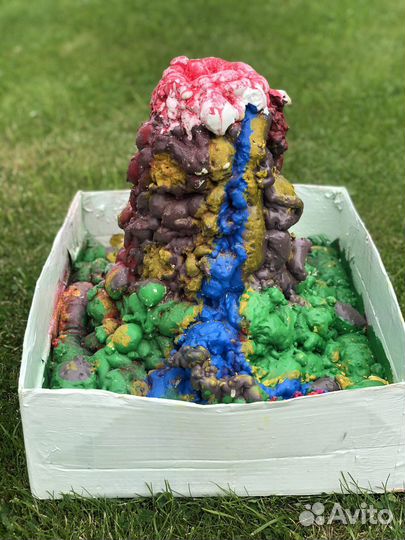 Поделка для школы. Вулкан