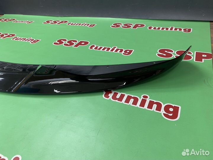 Сплиттер для BMW X5 F15 черный глянец