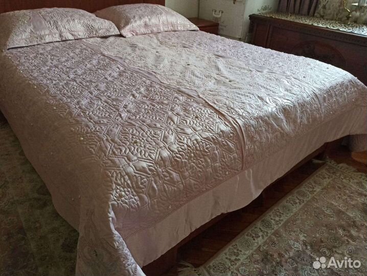 Одеяло покрывала с наволочками,сатин/шелк