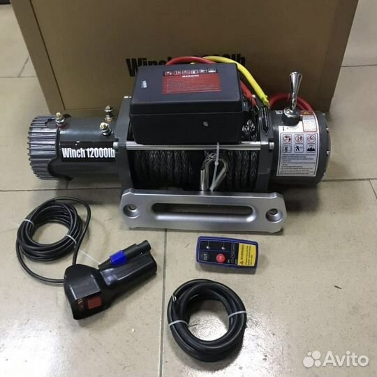Лебедка ElectricWinch 12000 lbs синтетический трос