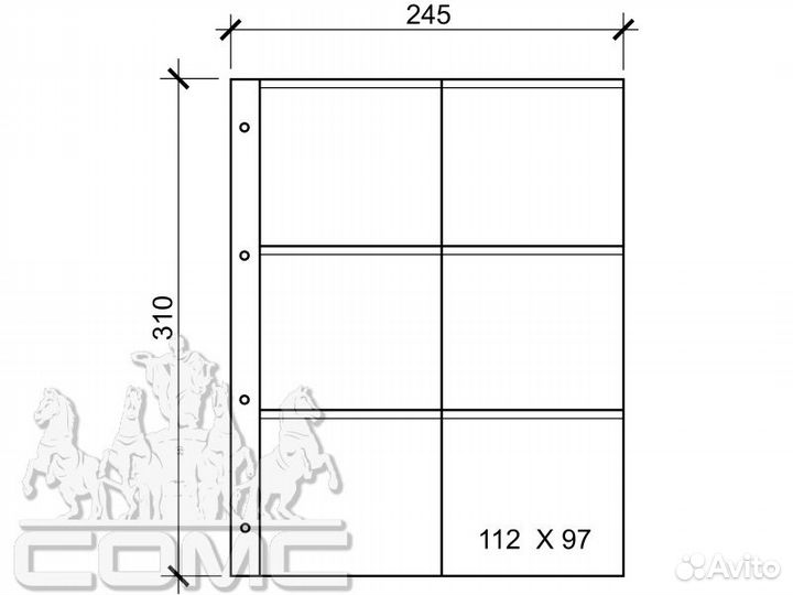 Листы Гранд для банкнот, открыток, значков и др