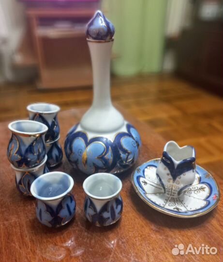 Кофейный сервиз СССР гжель
