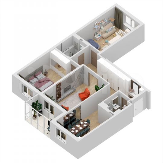 3-к. квартира, 101,8 м², 16/27 эт.