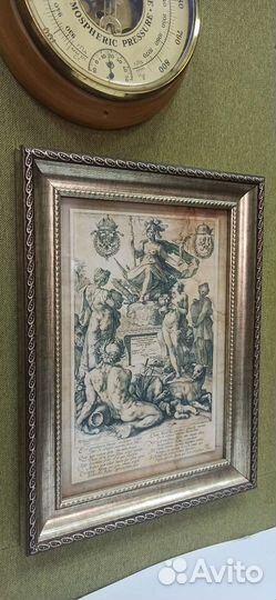 Гравюра старинная