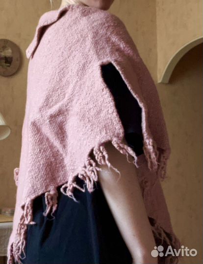 Пончо из шерсти