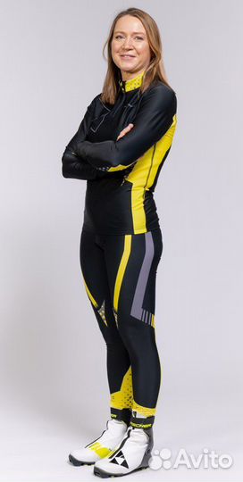 Комбинезон лыжный fischer Nordic W Черный/Лимон