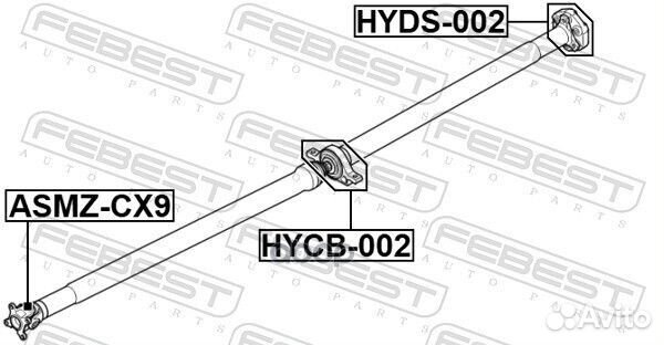 Подшипник подвесной карданного вала hycb002 Febest