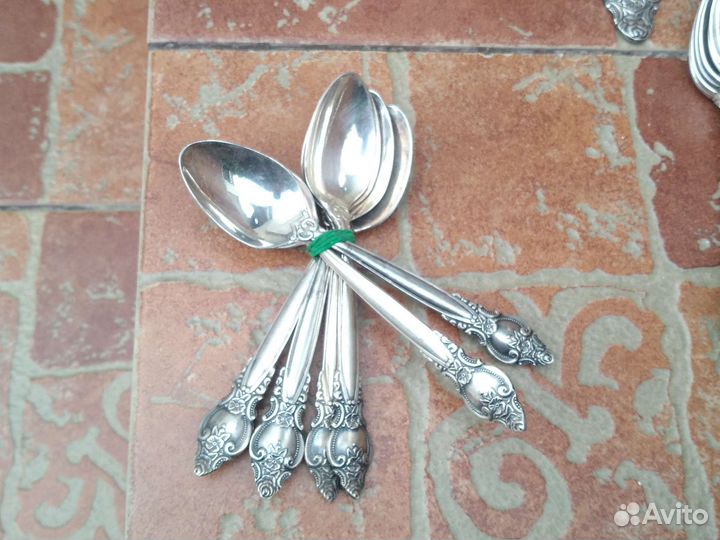 Приборы Троянда, мельхиор