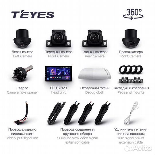 Teyes CC3 с круговым обзором 360