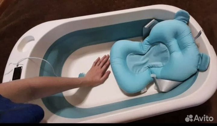 Ванночка для купания складная с термометром