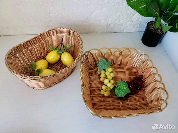 Корзина плетеная для сервировки полиротанг