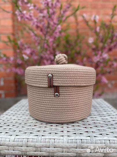 Корзина для хранения с крышкой