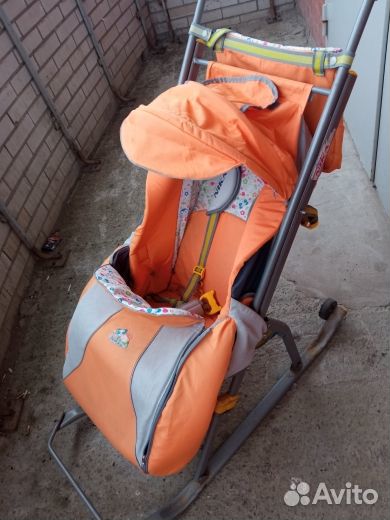 Детские санки коляска nika