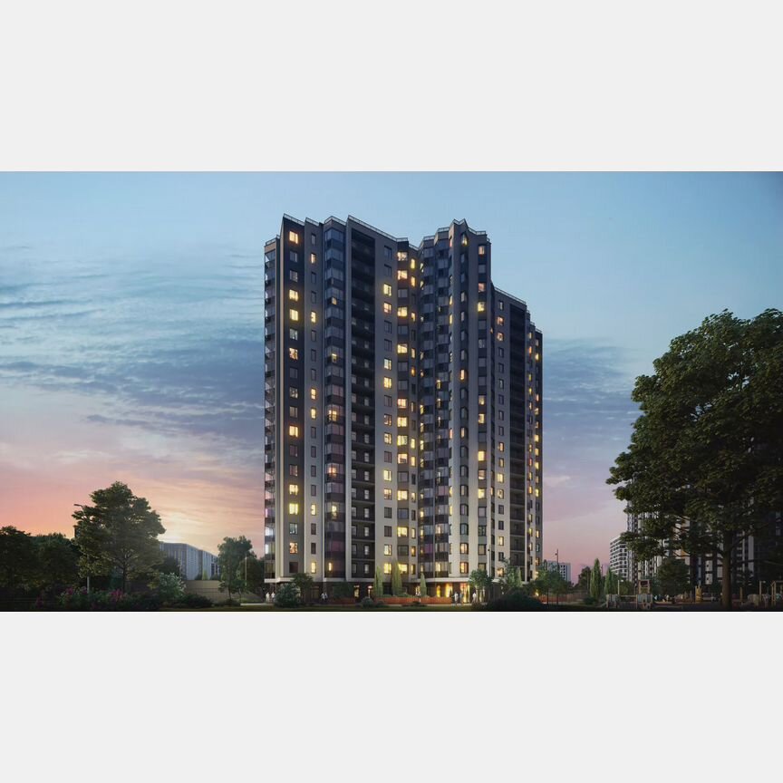 Квартира-студия, 23,1 м², 16/19 эт.