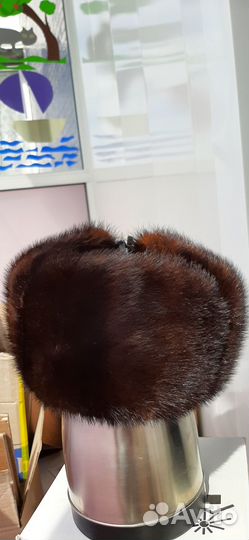 Шапка ушанка мужская норка