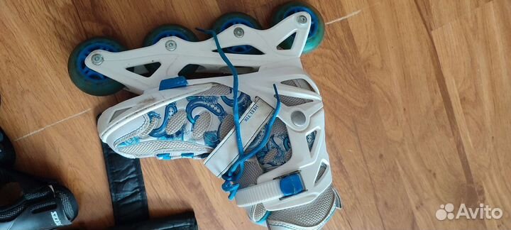 Роликовые коньки детские с защитой