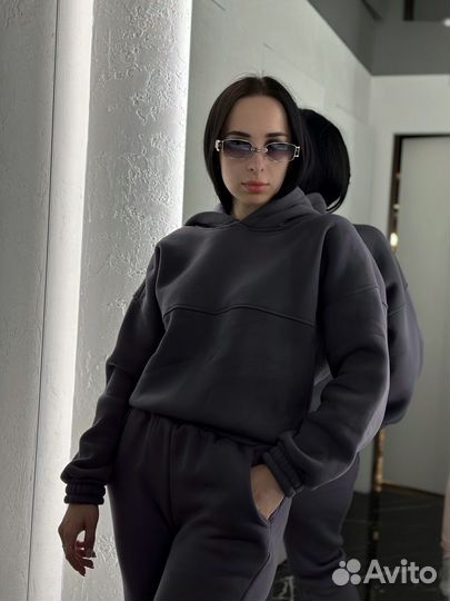 Костюм теплый трехнитка на флисе Турция