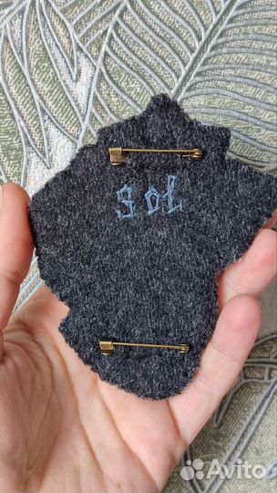 Царевна Лебедь, вышитая брошь, Врубель