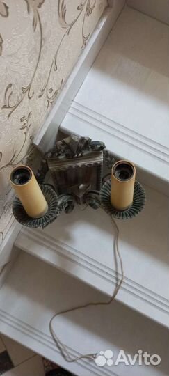 Настенный светильник свеча, бра СССР винтаж